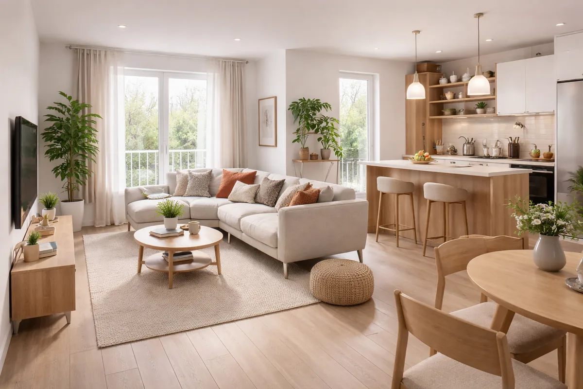 Comment aménager un espace de vie généraliste de 40 m² pour le rendre fonctionnel